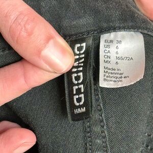 H&M Black high waisted skinny jeans